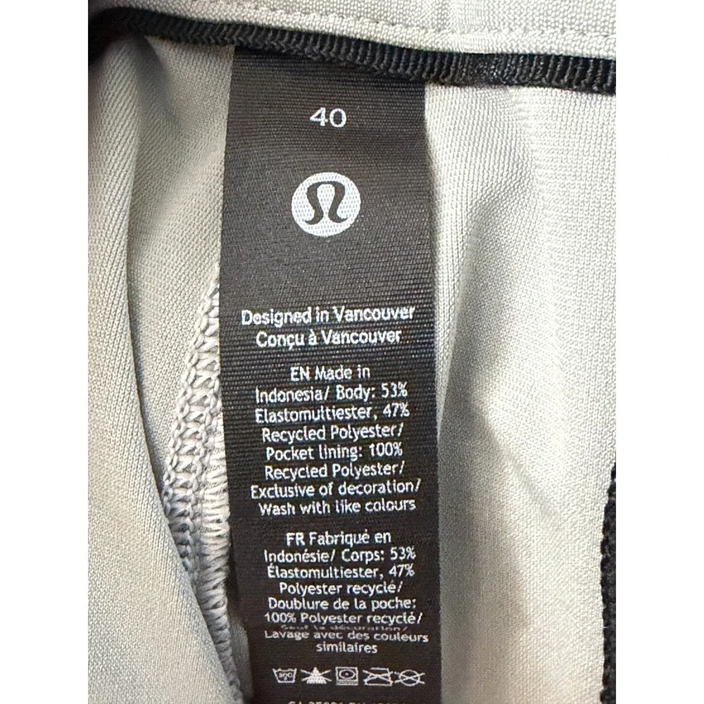 Lululemon ABC Pants Jogger Classic Fit Light Grey Mens Size 40 Stretch Preppy‎